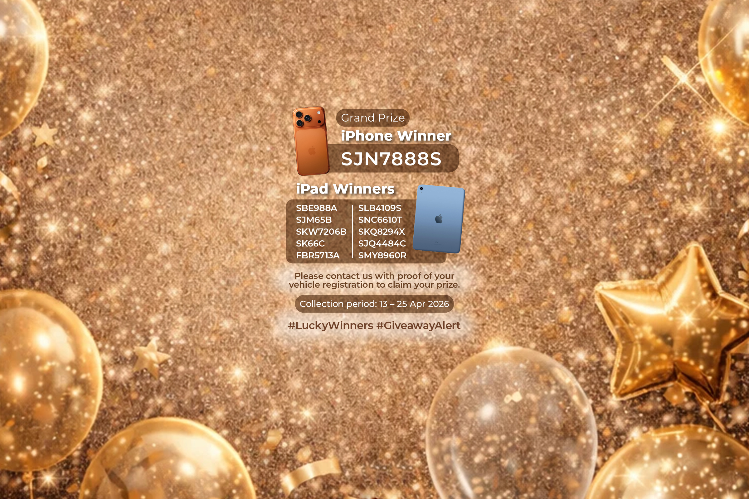 OBU Apr lucky draw winners